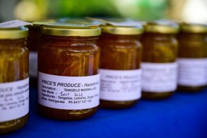 Selection of jams on a table